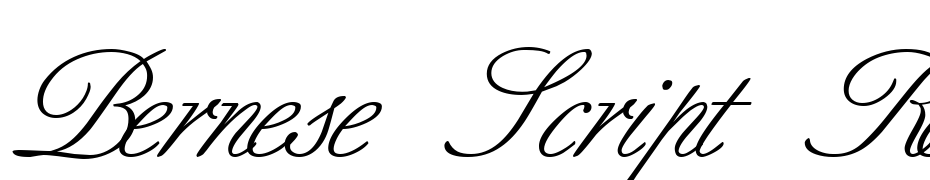 Bernese Script Regular DB Font Download Free