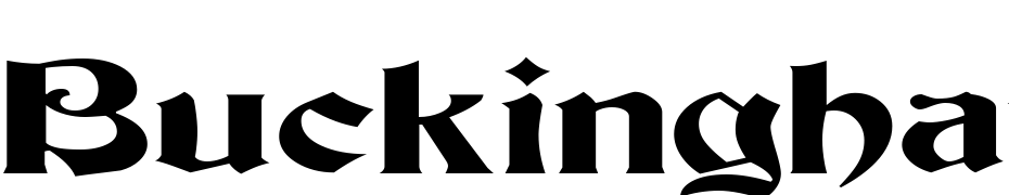 Buckingham Wide Regular Font Download Free