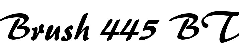 Brush 445 BT Font Download Free