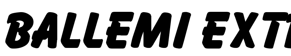 Ballemi Extra Bold Font Download Free