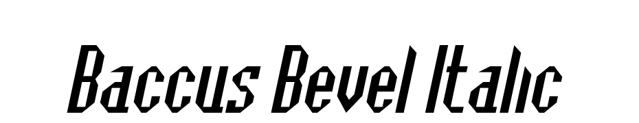 Baccus Bevel Italic Font Download Free