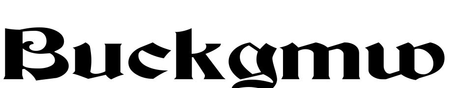 Buckgmw Font Download Free