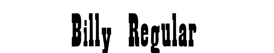 Billy Regular Font Download Free