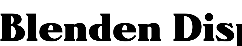 Blenden Display SSi Font Download Free
