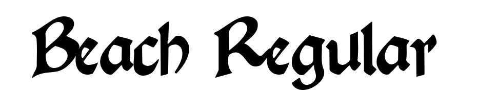 Beach Regular Font Download Free