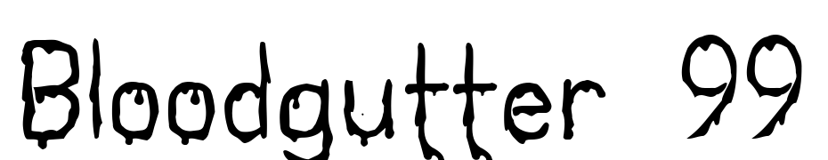 Bloodgutter 99 Font Download Free