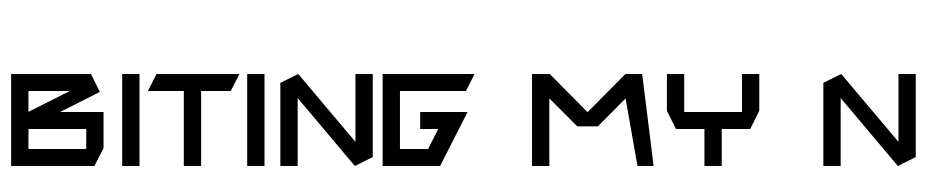 Biting My Nails Font Download Free