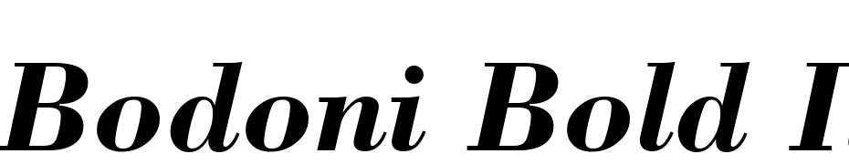 Bodoni Bold Italic BT Font Download Free