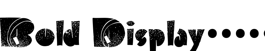 Bold Display19412K Font Download Free