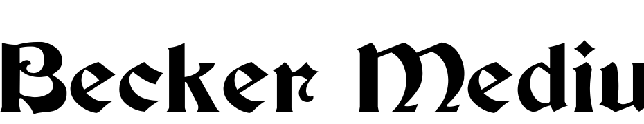 Becker Medium Font Download Free