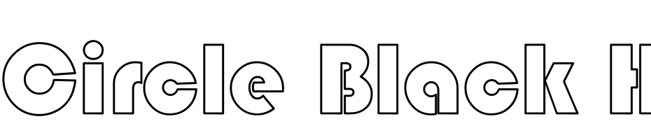 Circle Black Hollow Font Download Free