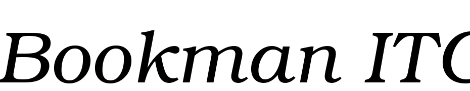 Bookman ITC Light Italic BT Font Download Free