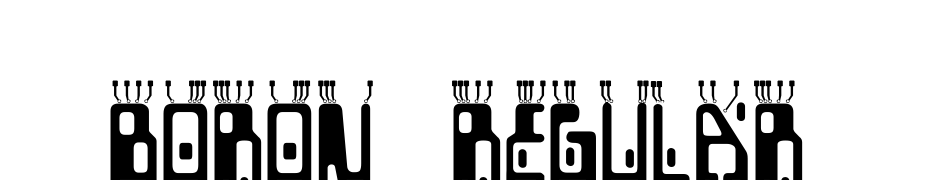 Boron Regular Font Download Free