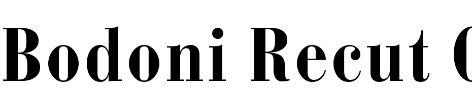 Bodoni Recut Condensed SSi Bold Condensed Font Download Free