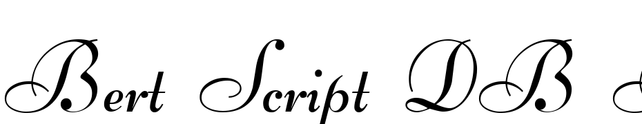 Bert Script DB Bold Font Download Free