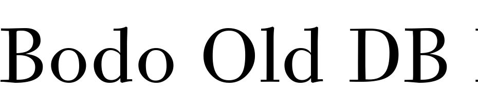 Bodo Old DB Normal Font Download Free