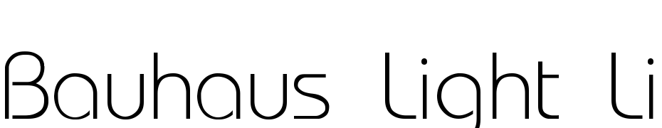 Bauhaus Light Light Font Download Free