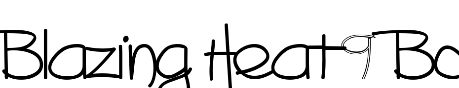 Blazing Heat9 Bold Font Download Free