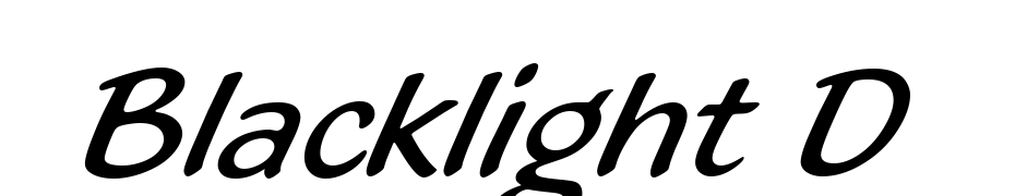 Blacklight D Font Download Free