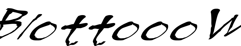 Blottooo Wobbly Font Download Free