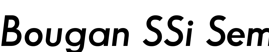 Bougan SSi Semi Bold Italic Font Download Free