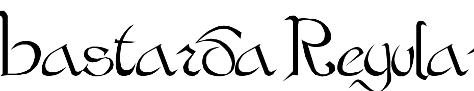 Bastarda Regular Font Download Free