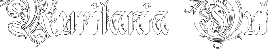 Ruritania Outline Yazı tipi ücretsiz indir