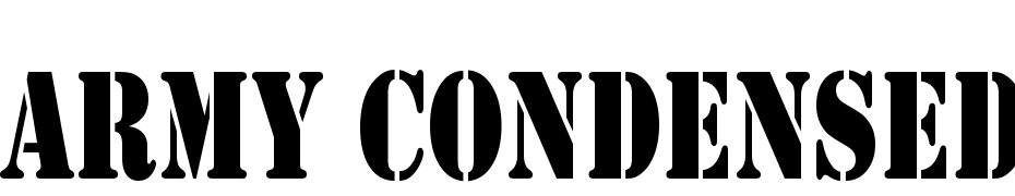Army Condensed Font Download Free