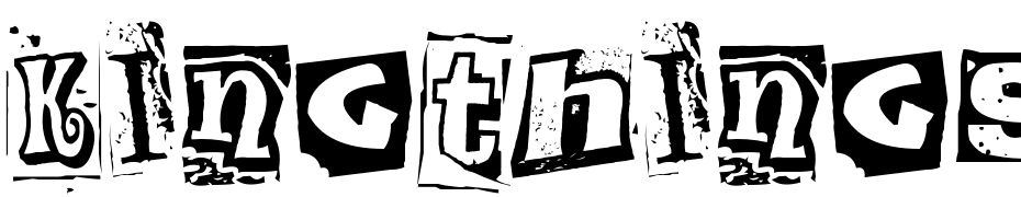 Kingthings Extortion Font Download Free