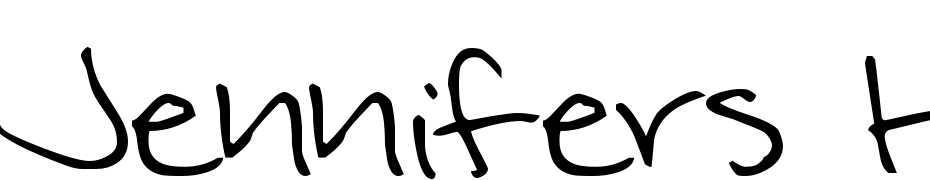 Jennifer's Hand Writing Font Download Free