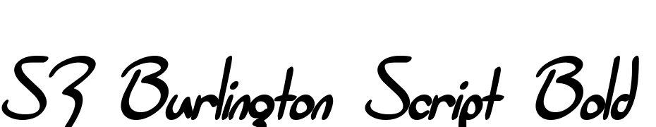 SF Burlington Script Bold Polices Telecharger