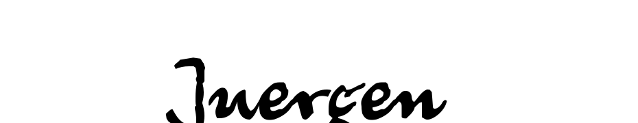 Juergen Font Download Free