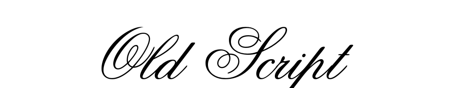 Old Script cкачати шрифт безкоштовно
