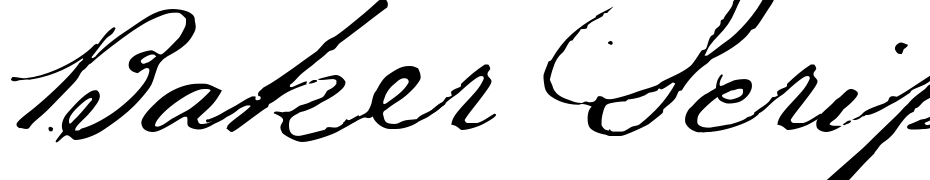 Baker Script Yazı tipi ücretsiz indir