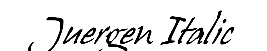 Juergen Italic Font Download Free