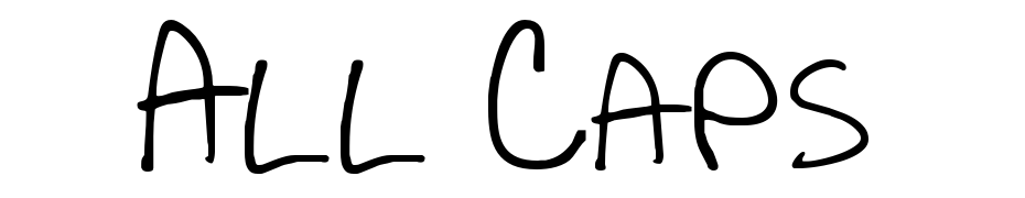 All Caps cкачати шрифт безкоштовно