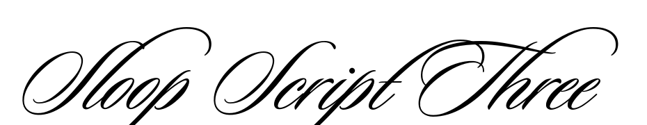 Sloop Script Three Scarica Caratteri Gratis