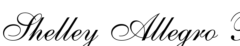 Shelley Allegro BT Font Download Free