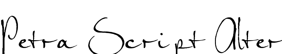 Petra Script EF Alternate Yazı tipi ücretsiz indir