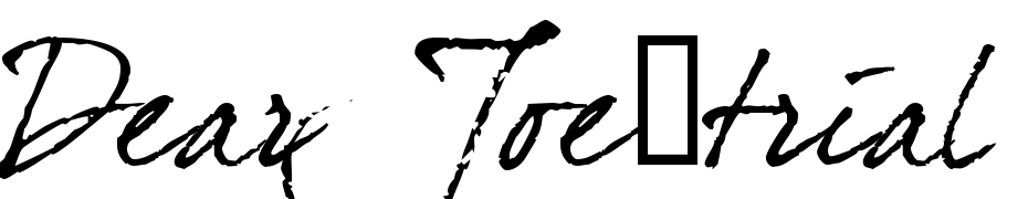 Dear Joe Four Font Download Free
