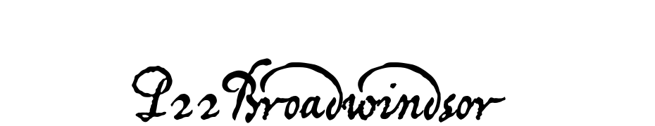 P22Broadwindsor Font Download Free