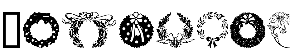 Christmas Wreath Yazı tipi ücretsiz indir