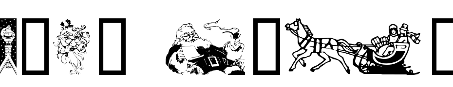 Xmas Clipart 2 Schrift Herunterladen Kostenlos