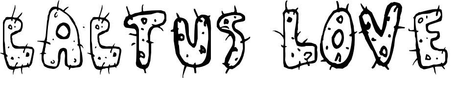 Cactus Love Schrift Herunterladen Kostenlos