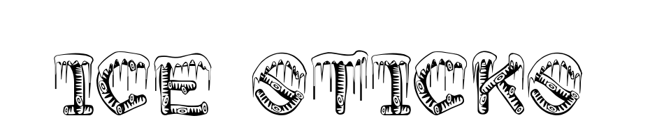 Ice Sticks cкачати шрифт безкоштовно