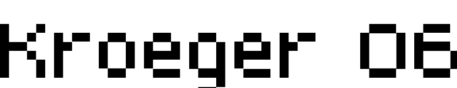 Kroeger 06_55 cкачати шрифт безкоштовно