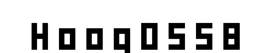 Hooge 05_58 Font Download Free
