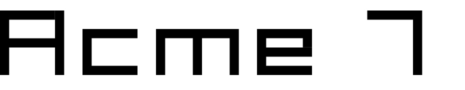 Acme 7 Wide Xtnd cкачати шрифт безкоштовно
