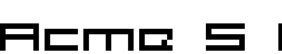 Acme 5 Wide Fuente Descargar Gratis