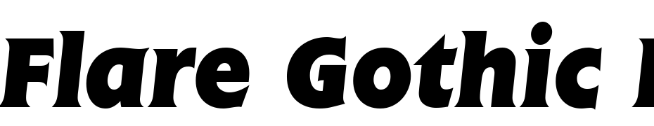 Flare Gothic BOLDITALIC Font Download Free